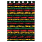 Rastafarian Hemp Pattern Print Curtain