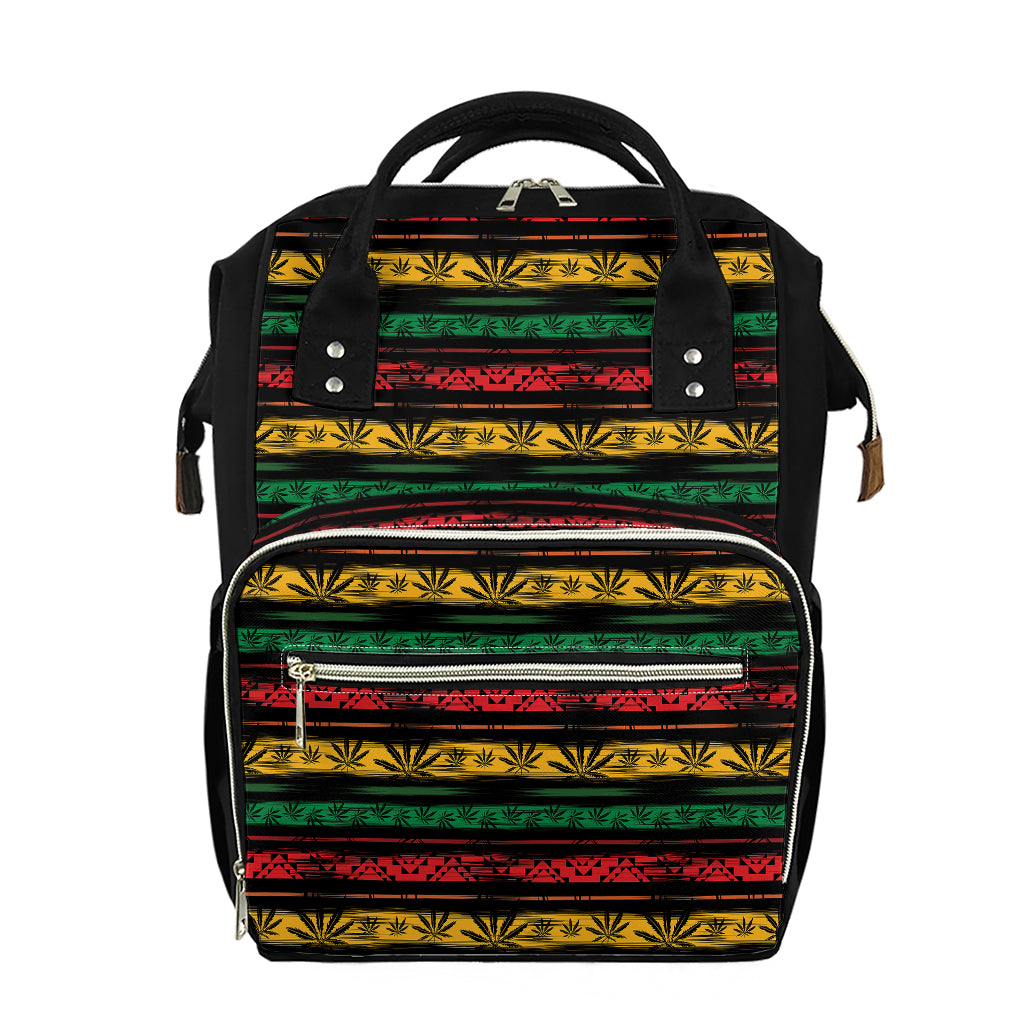 Rastafarian Hemp Pattern Print Diaper Bag