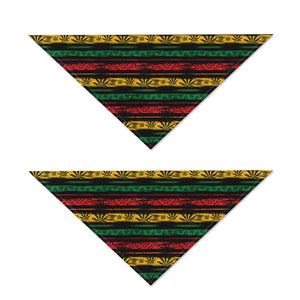 Rastafarian Hemp Pattern Print Dog Bandana