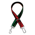 Rastafarian Hemp Pattern Print Dog Seat Belt