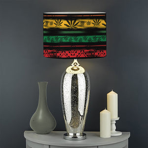 Rastafarian Hemp Pattern Print Drum Lamp Shade