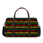 Rastafarian Hemp Pattern Print Duffle Bag