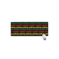 Rastafarian Hemp Pattern Print Extended Mouse Pad