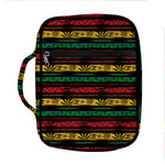 Rastafarian Hemp Pattern Print Front Pocket Bible Bag