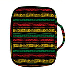 Rastafarian Hemp Pattern Print Front Pocket Bible Bag