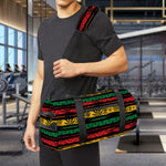 Rastafarian Hemp Pattern Print Gym Bag