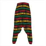 Rastafarian Hemp Pattern Print Hammer Pants