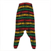 Rastafarian Hemp Pattern Print Hammer Pants