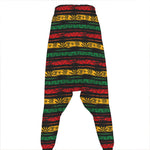 Rastafarian Hemp Pattern Print Hammer Pants