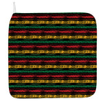 Rastafarian Hemp Pattern Print Hand Towel