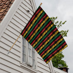 Rastafarian Hemp Pattern Print House Flag