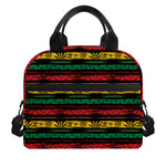 Rastafarian Hemp Pattern Print Insulated Lunch Bag