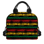 Rastafarian Hemp Pattern Print Insulated Lunch Bag