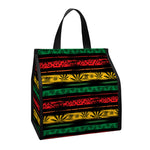 Rastafarian Hemp Pattern Print Insulated Lunch Tote