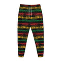 Rastafarian Hemp Pattern Print Jogger Pants