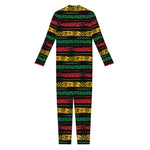 Rastafarian Hemp Pattern Print Jumpsuit