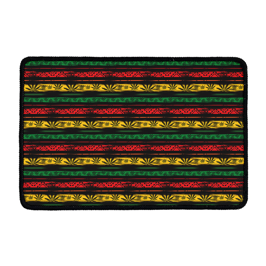 Rastafarian Hemp Pattern Print Kitchen Mat