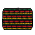 Rastafarian Hemp Pattern Print Laptop Sleeve
