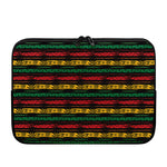 Rastafarian Hemp Pattern Print Laptop Sleeve