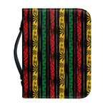 Rastafarian Hemp Pattern Print Leather Bible Cover