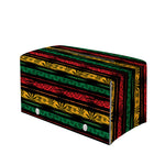Rastafarian Hemp Pattern Print Leather Tissue Box Cover