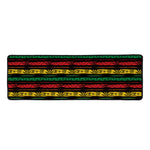 Rastafarian Hemp Pattern Print Long Kitchen Mat