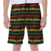 Rastafarian Hemp Pattern Print Men's Beach Shorts