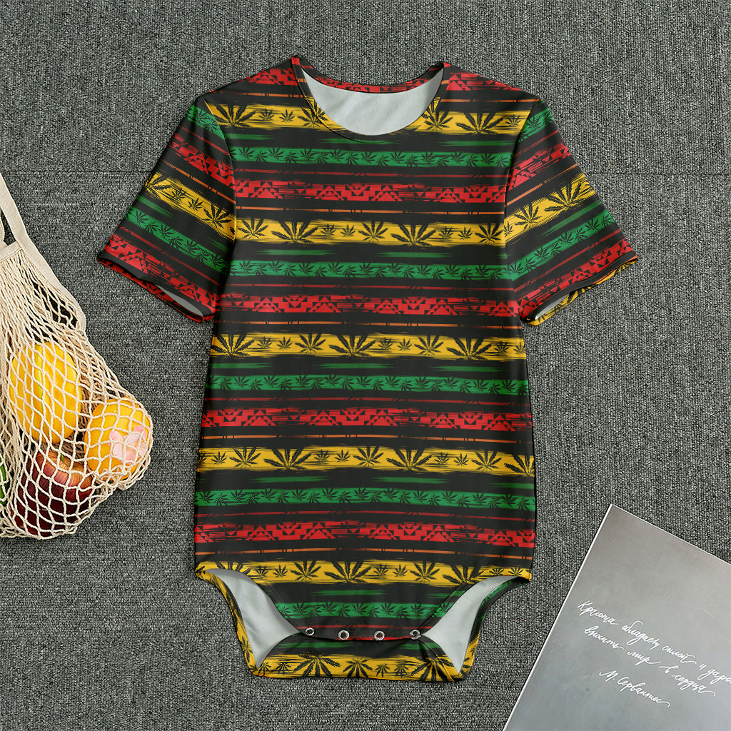 Rastafarian Hemp Pattern Print Men's Bodysuit