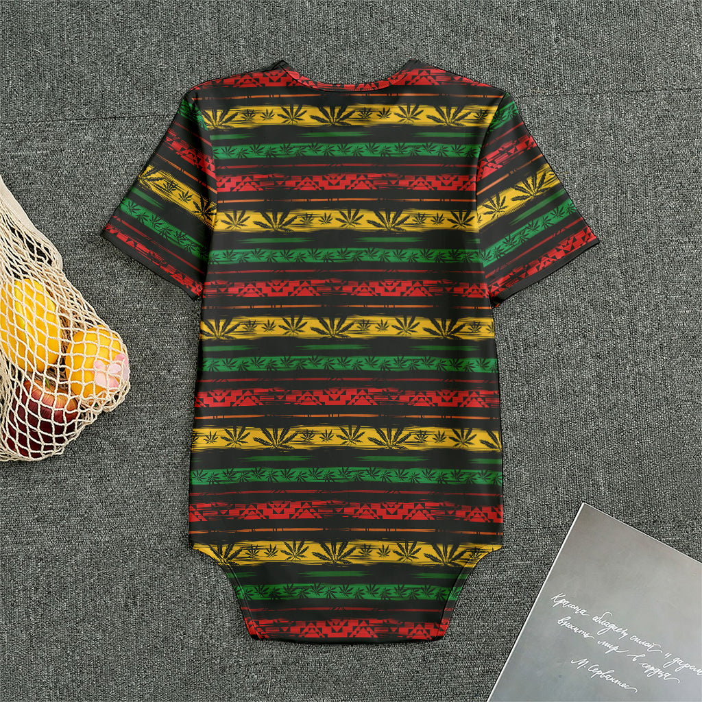 Rastafarian Hemp Pattern Print Men's Bodysuit