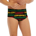 Rastafarian Hemp Pattern Print Men's Briefs