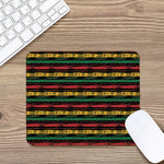 Rastafarian Hemp Pattern Print Mouse Pad