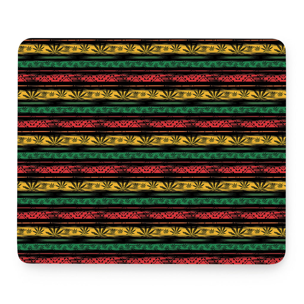 Rastafarian Hemp Pattern Print Mouse Pad