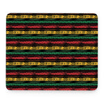 Rastafarian Hemp Pattern Print Mouse Pad