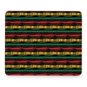 Rastafarian Hemp Pattern Print Mouse Pad