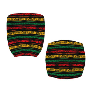 Rastafarian Hemp Pattern Print Office Chair Cover