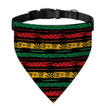 Rastafarian Hemp Pattern Print Over The Collar Dog Bandana