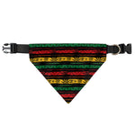 Rastafarian Hemp Pattern Print Over The Collar Dog Bandana