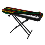 Rastafarian Hemp Pattern Print Piano Keyboard Cover