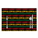 Rastafarian Hemp Pattern Print Placemat