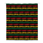 Rastafarian Hemp Pattern Print Polyester Shower Curtain
