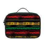 Rastafarian Hemp Pattern Print Portable Lunch Bag