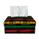 Rastafarian Hemp Pattern Print Rectangle Tissue Box Cover