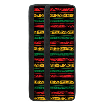 Rastafarian Hemp Pattern Print Refrigerator Handle Covers