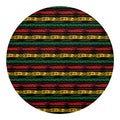Rastafarian Hemp Pattern Print Round Blanket