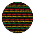 Rastafarian Hemp Pattern Print Round Floor Mat