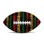 Rastafarian Hemp Pattern Print Rugby Ball