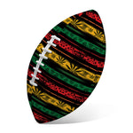 Rastafarian Hemp Pattern Print Rugby Ball