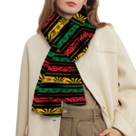 Rastafarian Hemp Pattern Print Scarf