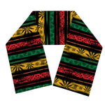 Rastafarian Hemp Pattern Print Scarf