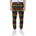 Rastafarian Hemp Pattern Print Joggers